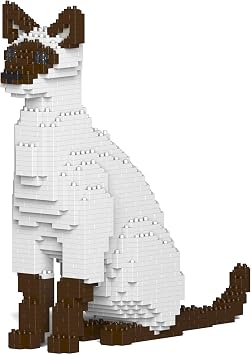 JEKCA Siamese Cat 01S-M01 | Cat Plastic Building Blocks | Age 14+