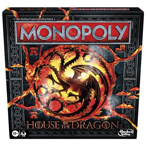 Monopoly House of the Dragon Edition Board Game | Based on the Hit TV Series | Ages 17 and Up | 2 to 6 Players | Strategy Games - English (Amazon Exclusive) by Monopoly - Used condition - CA$21.42