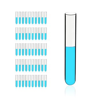 16ml Sturdy Glass Test Tubes, 16x100mm, Pack of 50, Borosilicate Glass Material, TTG016-050
