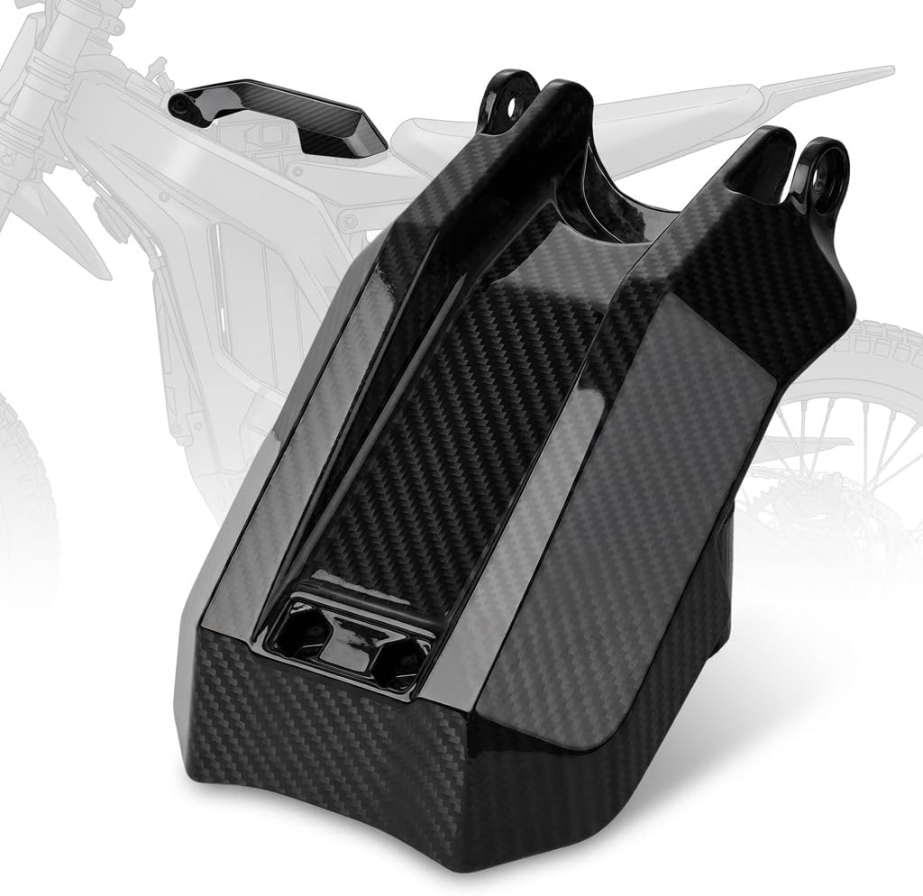 Real Carbon Fiber Battery Cover for eRide Pro SS 2.0 3.0 | Lightweight, Battery Box Lid Guard, for Electric Dirt Bike E Ride Pro SS 2.0/ SS 3.0