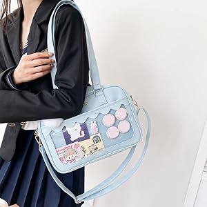 Borsa a tracolla Mm6 nylon nero Ek0a65bavq76 borsa a tracolla casual