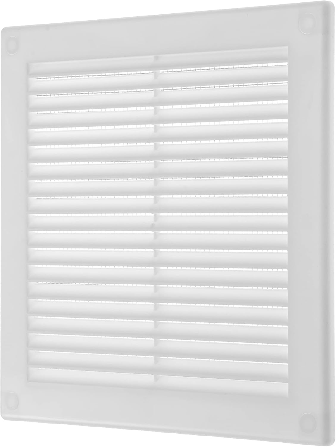 Vent Systems 6'' x 6'' Inch White Soffit Vent Cover - Flat Square Air Vent Louver - Grille Cover ...