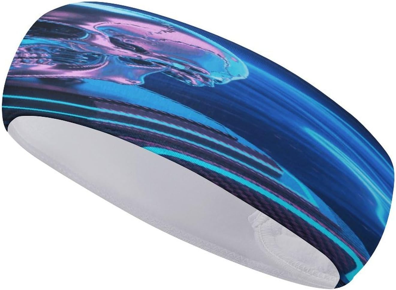 Titanium Skull Sweatband Sports Headband Hair Bands