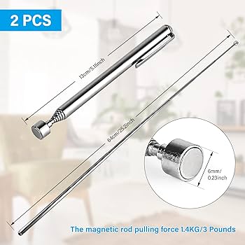 Calamita Telescopica In Acciaio Ceisazira - Potente 16 Libbre Per Recupero Oggetti Metallici - Foto 5