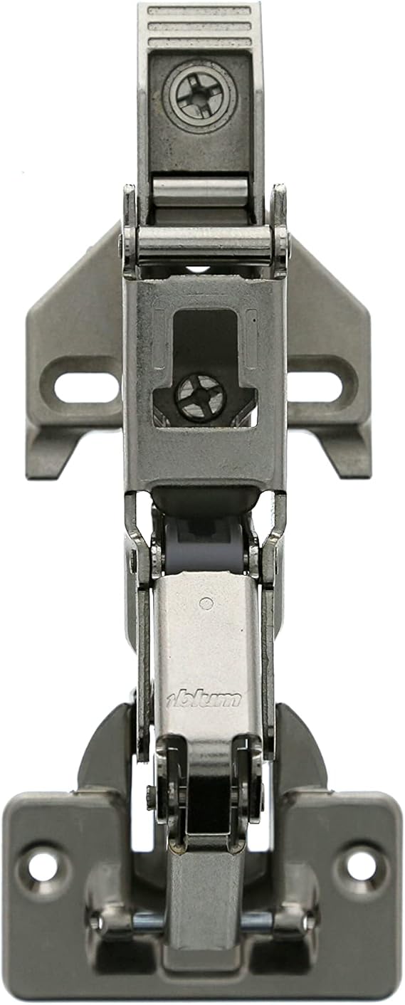 Blum 71T6550 Wide Angled Hinge 170 Degree, FACE Frame Application, Full Overlay with 0mm Face Frame Plate 175L6600.22 (2 - Set)