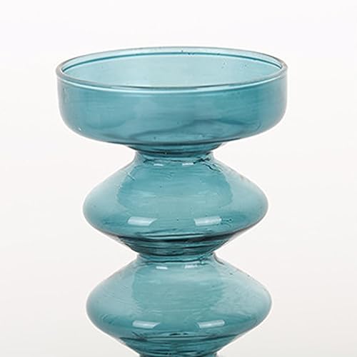 Miniatura 7 de 2 portavelas votivas, candelabros de cristal para decoración del hogar, boda, fiesta, aromaterapia, azul