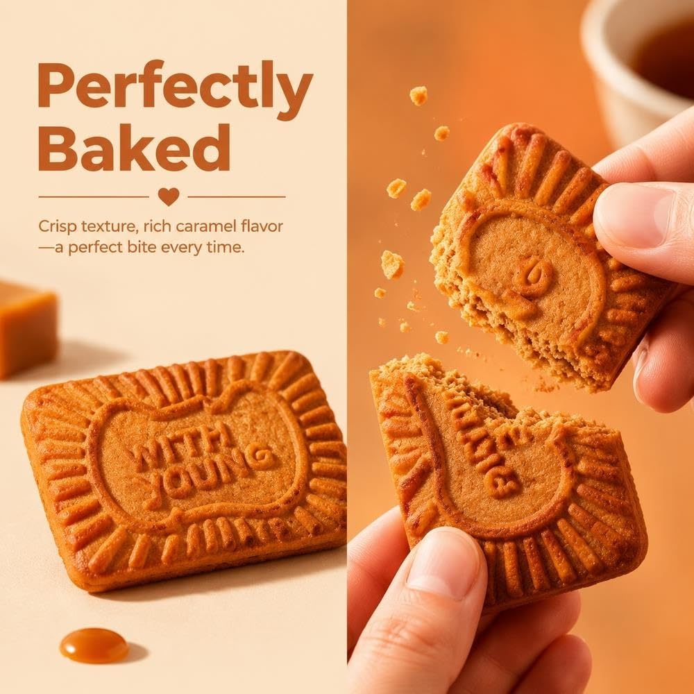 Snack Crujiente De Galleta De Caramelo 500g