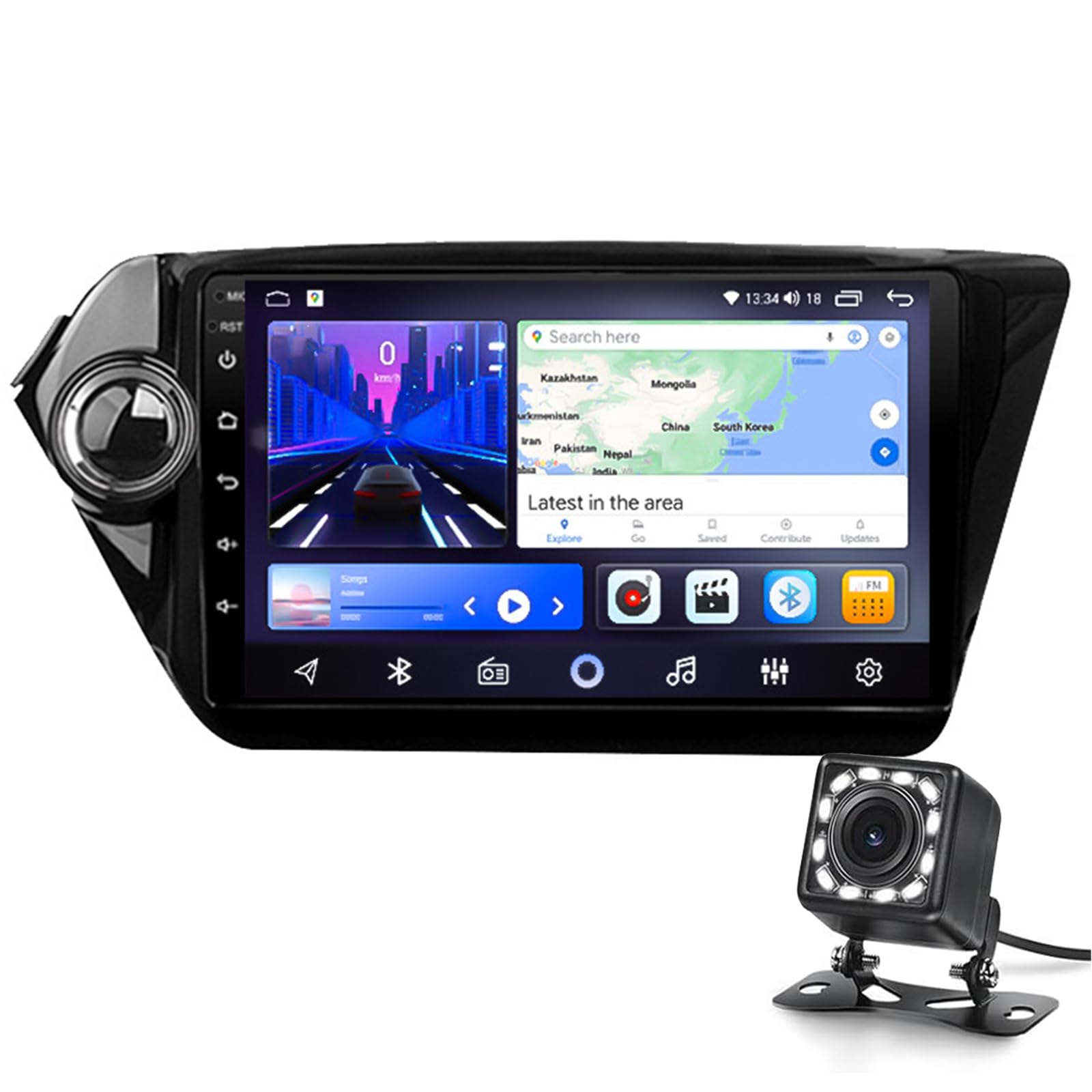 Autoradio Android Auto Kia Rio 3 avec écran tactile Bluetooth 4G