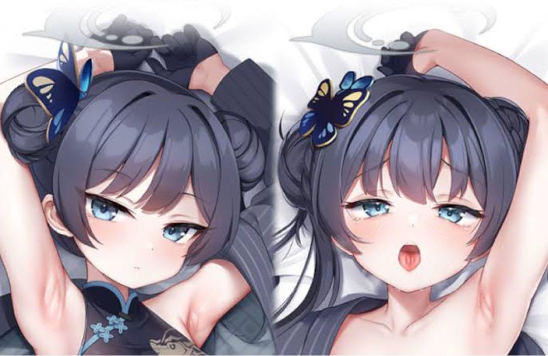ルネッパンツ ブルーアーカイブ 竜華キサキ 抱き枕カバー 黒 ルネッパンツ ブルーアーカイブ 竜華キサキ 抱き枕カバー 黒