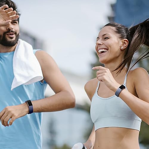 Miniatura 6 de Wepro Correa compatible con Fitbit Charge 4 bandas para mujeres y hombres, compatible con correas Fitbit Charge 3, correa de repuesto deportiva