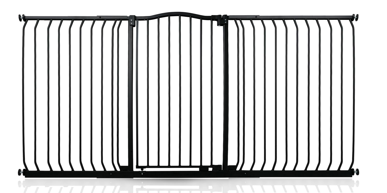 Safetots Extra Tall Curved Top Safety Gate, 116cm - 125cm, Matt Black, Extra Tall 100cm in Height, Pressure Fit Stair Gate, Baby Gate for Doors Hallways and Spaces, Safety Barrier, Easy Installation — view 19
