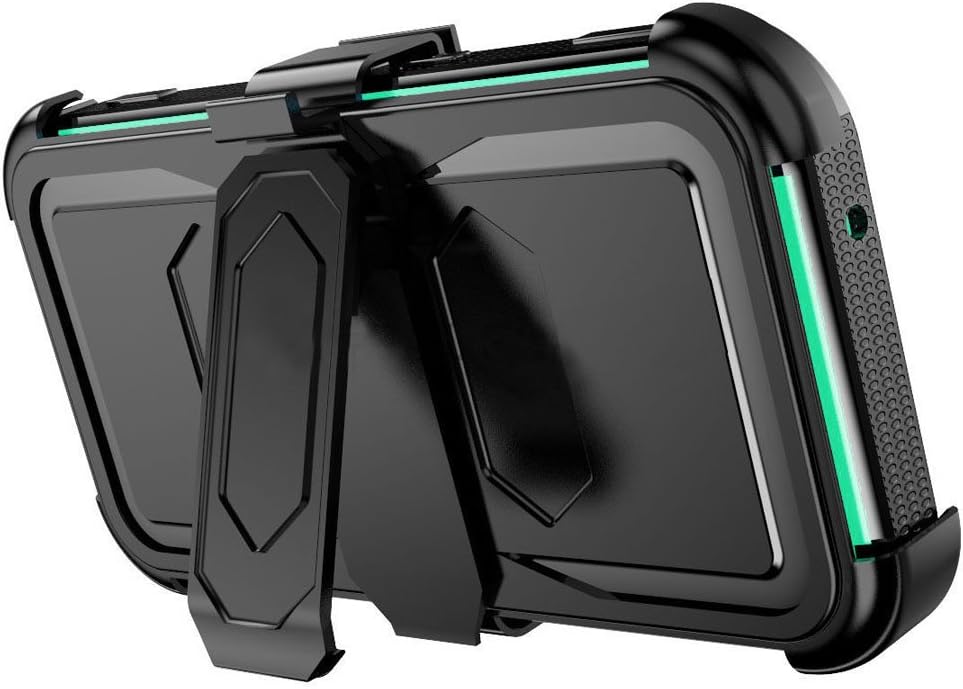 J.west Galaxy Grand Prime/Go Prime Case Rugged Holster Dual Layer Case [Kickstand][Belt Swivel Clip] for Samsung Galaxy Grand Prime (G530 G530H G530F G530M G530T G530AZ S920C), Mint