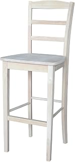 International Concepts 30-Inch Madrid Bar Stool, Unfinished