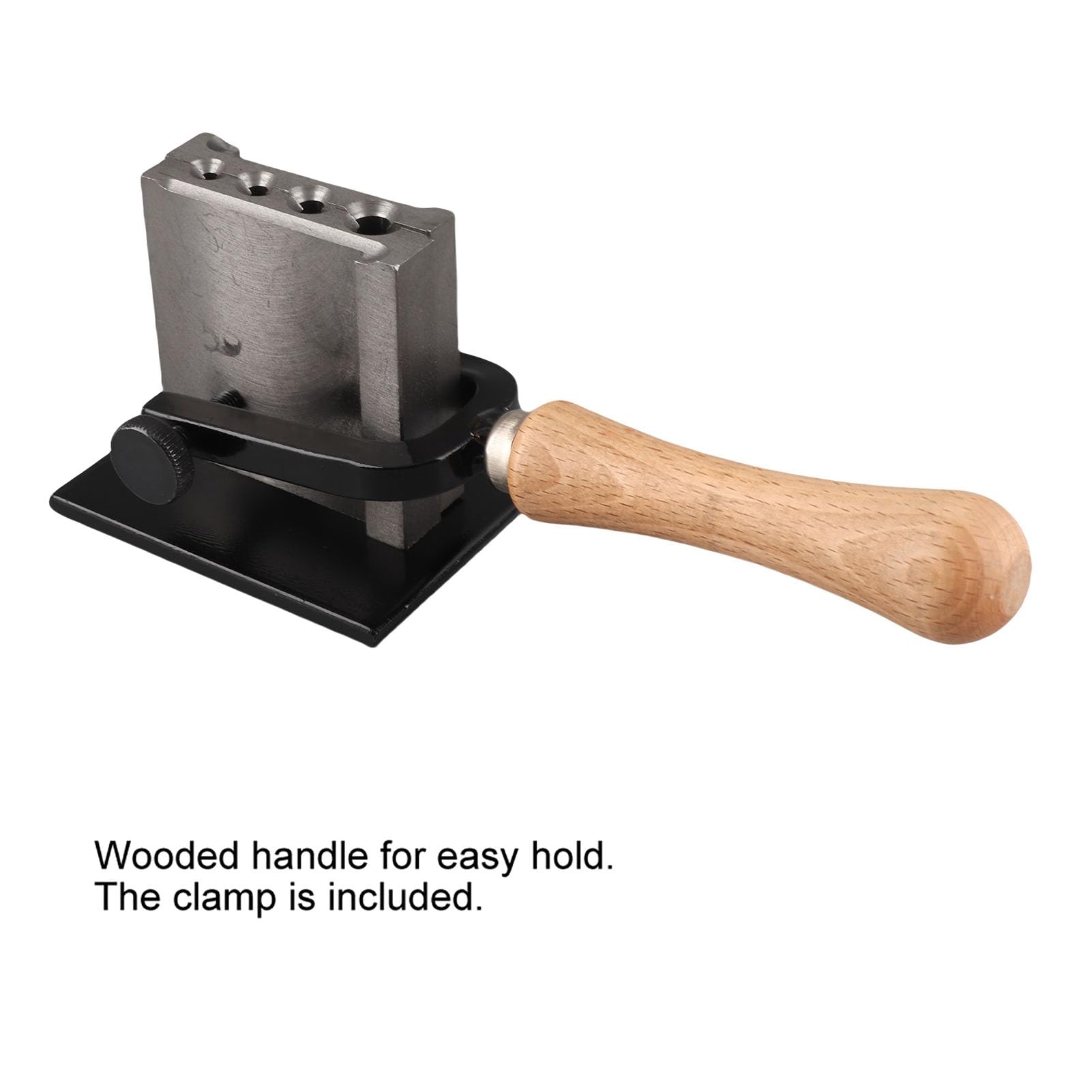 Moule à lingots réversible pour bijoux - Moule en fer pour la fonte d'or et d'argent - 4 diamètres de barres (4 mm, 5 mm, 6 mm, 8 mm) - Poignée en bois ergonomique et conception détachable