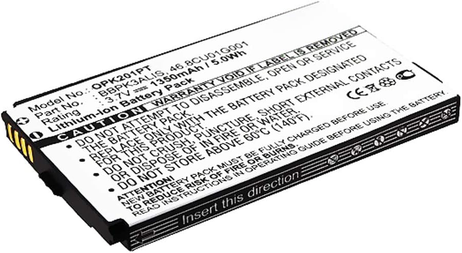 subtel® Premium Battery compatible with Optoma PK201, PK301 / NOBO M2 Plus Mini Retro Projector, 46.8CU01G001, BBPK3ALIS 1350mAh replacement battery spare