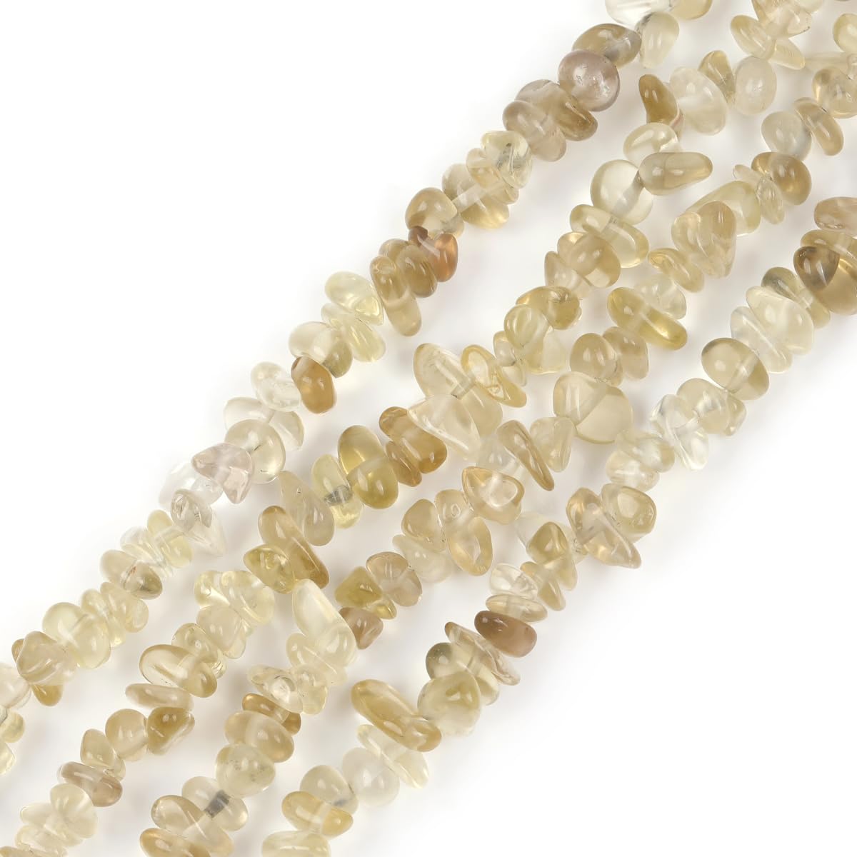 GEM-Inside 100pcs 6x8mm Freeform Gemstone Smoky Quartz Beads Bracelet Beads for Jewellery Making Strand 15''
