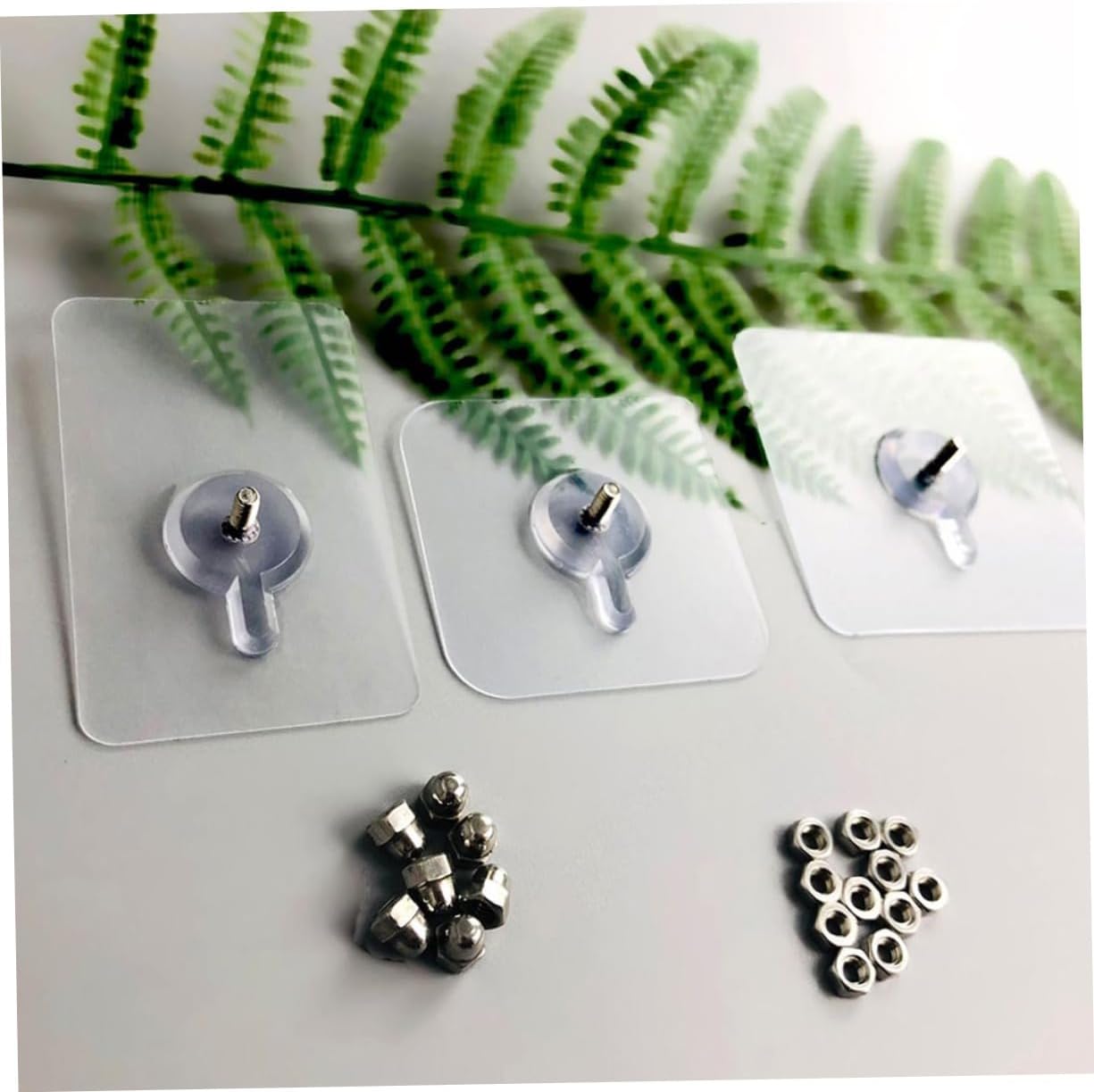 Zerodeko 40pcs Wall Hooks Non-Trace Seamless Hook Pads with Screws Small Adhesive Hooks for Hanging Pictures Without Nails Kitchen Stickers for Wall Hardwood and Solid Surfaces Home Hangers