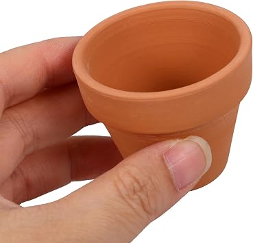 10 Pcs Mini Clay Pots 1.6'' Terracotta Pot Clay Ceramic Pottery Planter Cactus Flower Pots Succulent Nursery Pots- Great for Plants,Crafts,Wedding Favor
