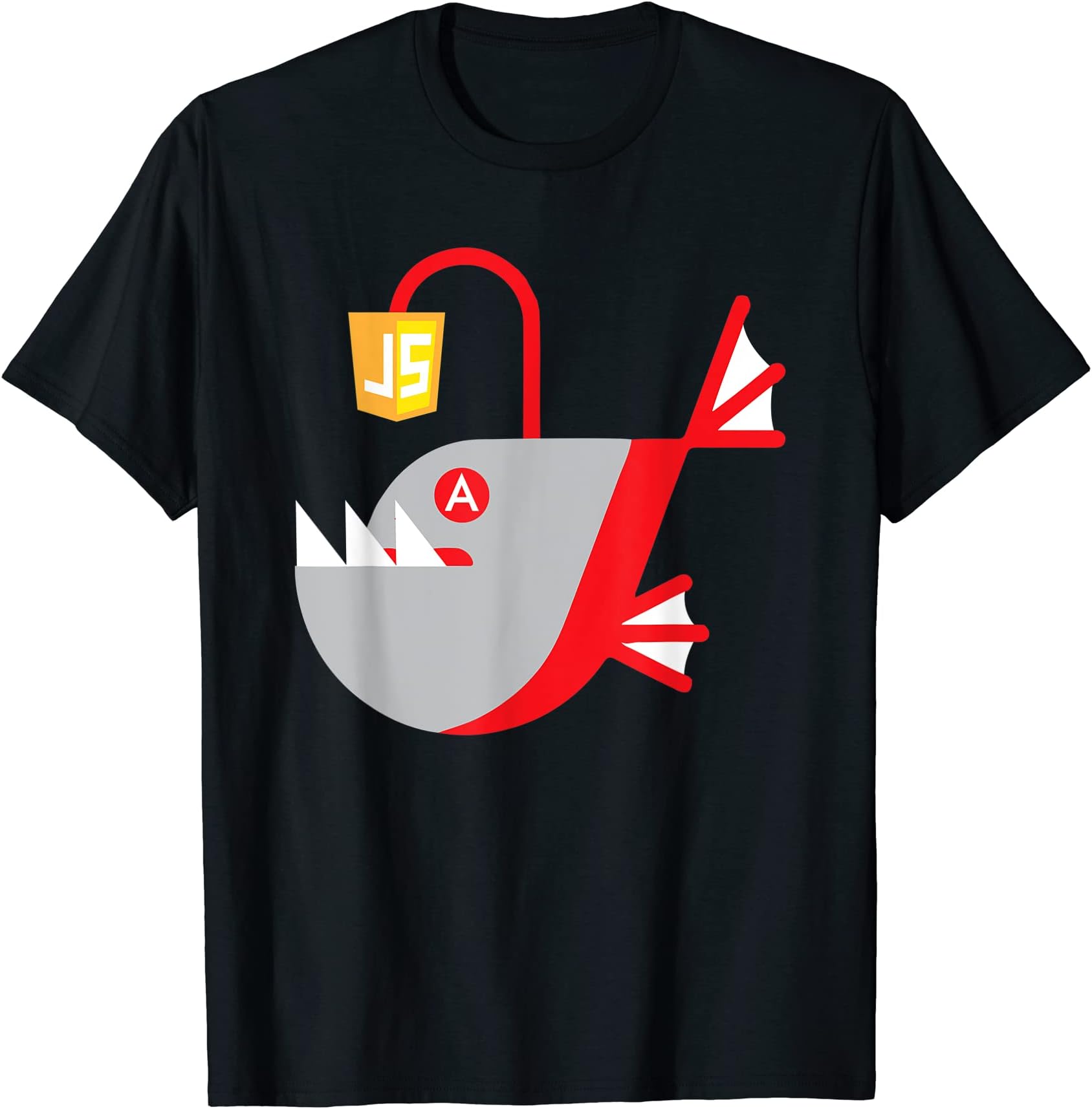 Angular Programming language Angler fish Funny Coding T-Shirt