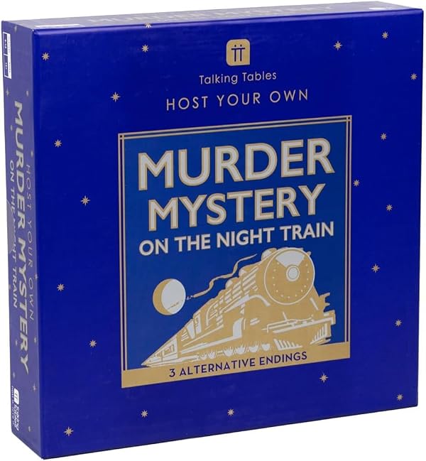 Talking Tables Reusable Murder Mystery on The Train Game Kit | Host Your Own Games Night | Orient Express 1930s Themed Dinner Party | 3 Alternative Endings | Fancy Dress Up | After Dinner by Talking Tables - Used condition - US$23.68