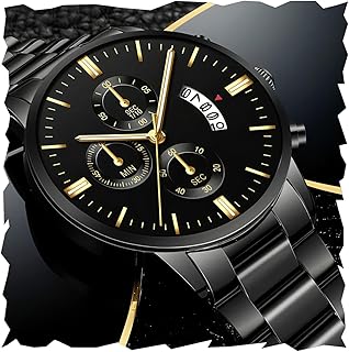 KITCONE Multicolour Dial Analogue Men's Wrist Watch with Date Calendar, Metal Case and Strap -JNE FB25