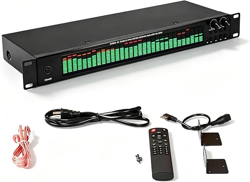 31-Band Digital Equalizer, Stereo Graphic EQ, Green
