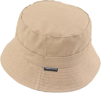Trendy Bucket Hats for Men Women Cotton, Plain Fisherman Sun Hat Summer Cap Outdoor