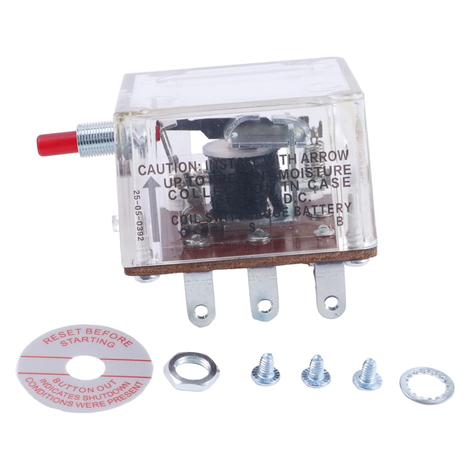 ZTUOAUMA 12V/24V Magnetic Switch 117PH 25700074 Compatible with Murphy WB300 WHB Switchgage Panels for Bandit Chipper Marine Diesel Generator Engines Shutdown Devices and Distributor Ignition