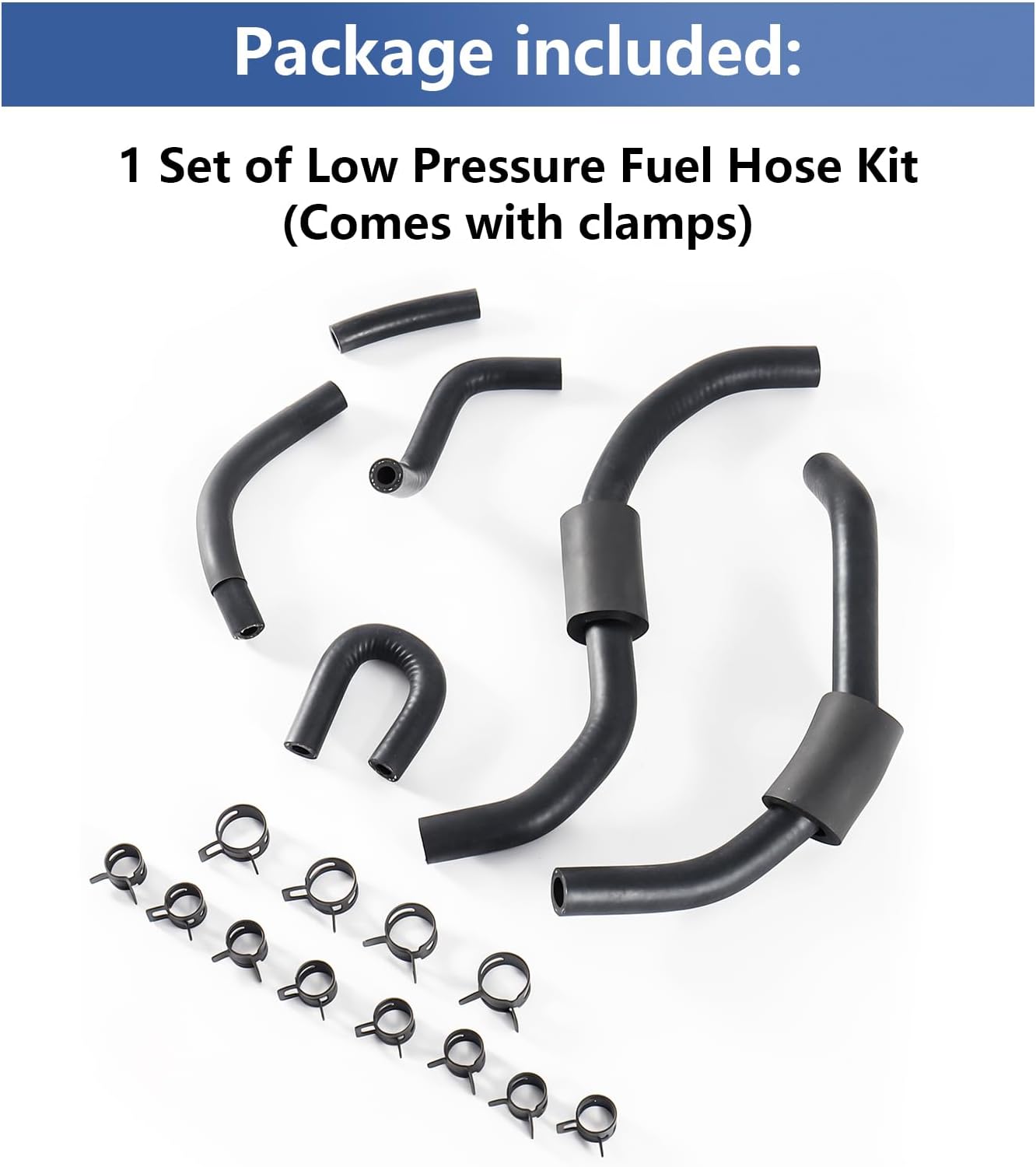 Low Pressure Fuel Line Kit compatible for LBZ LMM Duramax 2500/3500HD 2006-2010 6.6L replacement:12625281 12625284 97321375 12625278 12625277 and 94013125