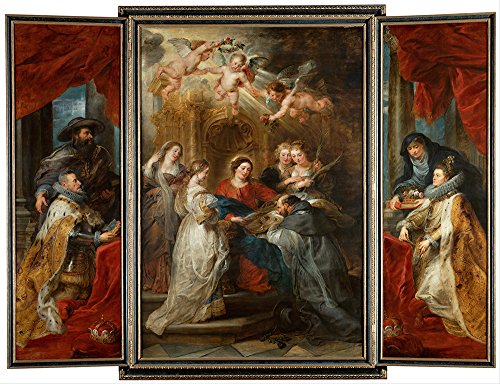 Tríptico de San Ildefonso de Rubens - Cuadro mate mediano para pared 2