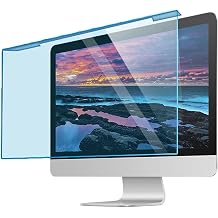 OWKAY Hanging Acrylic Anti-blue Light Computer Screen Protector for 19-75'' Desktop Laptop Computer