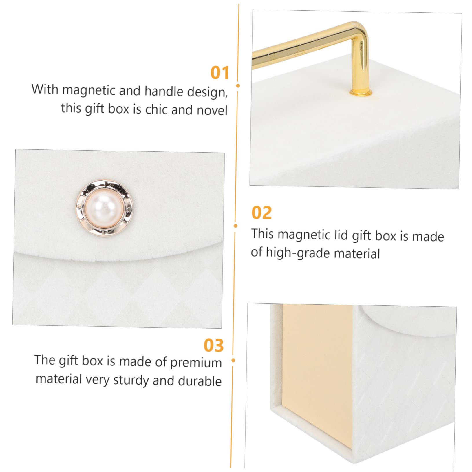 minkissy 3stücke Magnetische Geschenkverpackungsbox Mit Tragegriff Stilvolle Tragbare Verpackung Für Hochzeiten Geburtstage Und Besondere Anlässe Für Kleine Und Partyartikel Elegantem