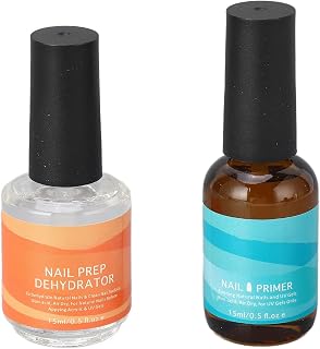 Fast Dry Acid Free Nail Preparation Dehydrator Primer for UV Gel - Remove Oils and Dust, Less Corrosive, Professional Nail Primer, Safe Formula, 15 Ml