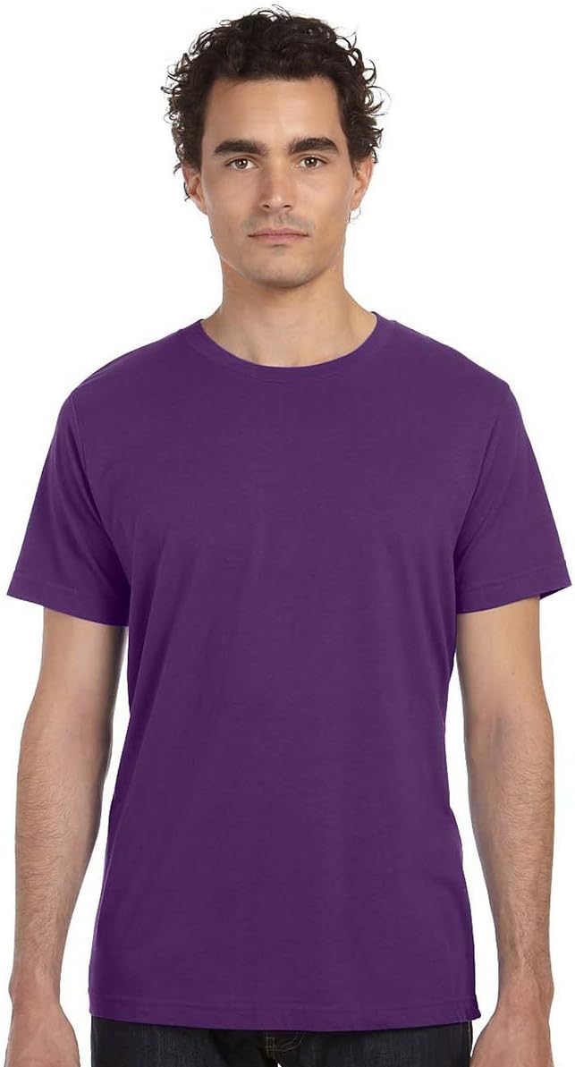Bella + Canvas ALPHA B113BE003 Maglietta Uomo, 100% Cotone, Slim Fit, Maniche Raglan A Contrasto