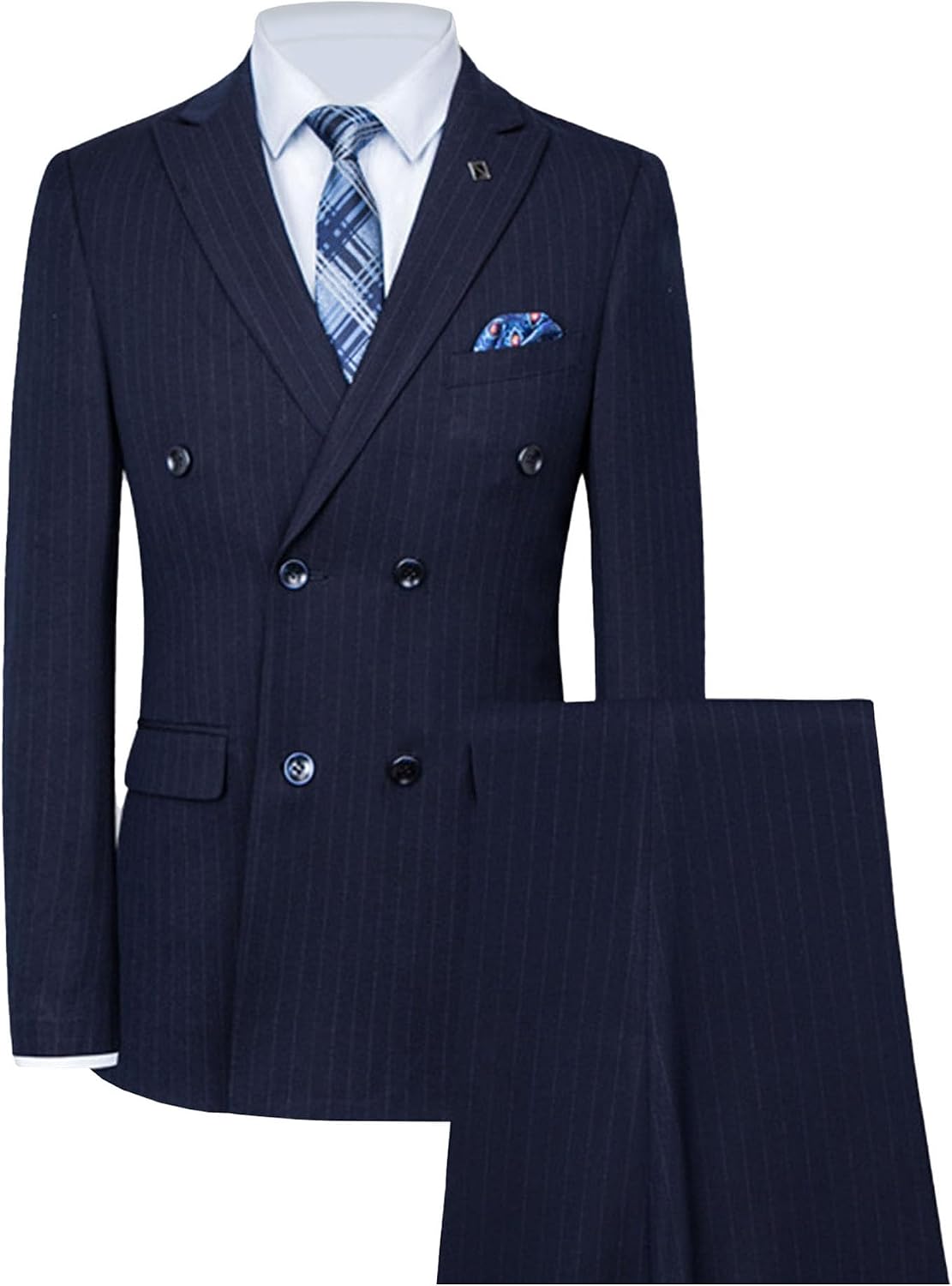 Men's 2 Buttons Solid Jacket Pant for Prom 2 Piece Suit Slim Fit for Wedding Solid Jacket Pants for Men