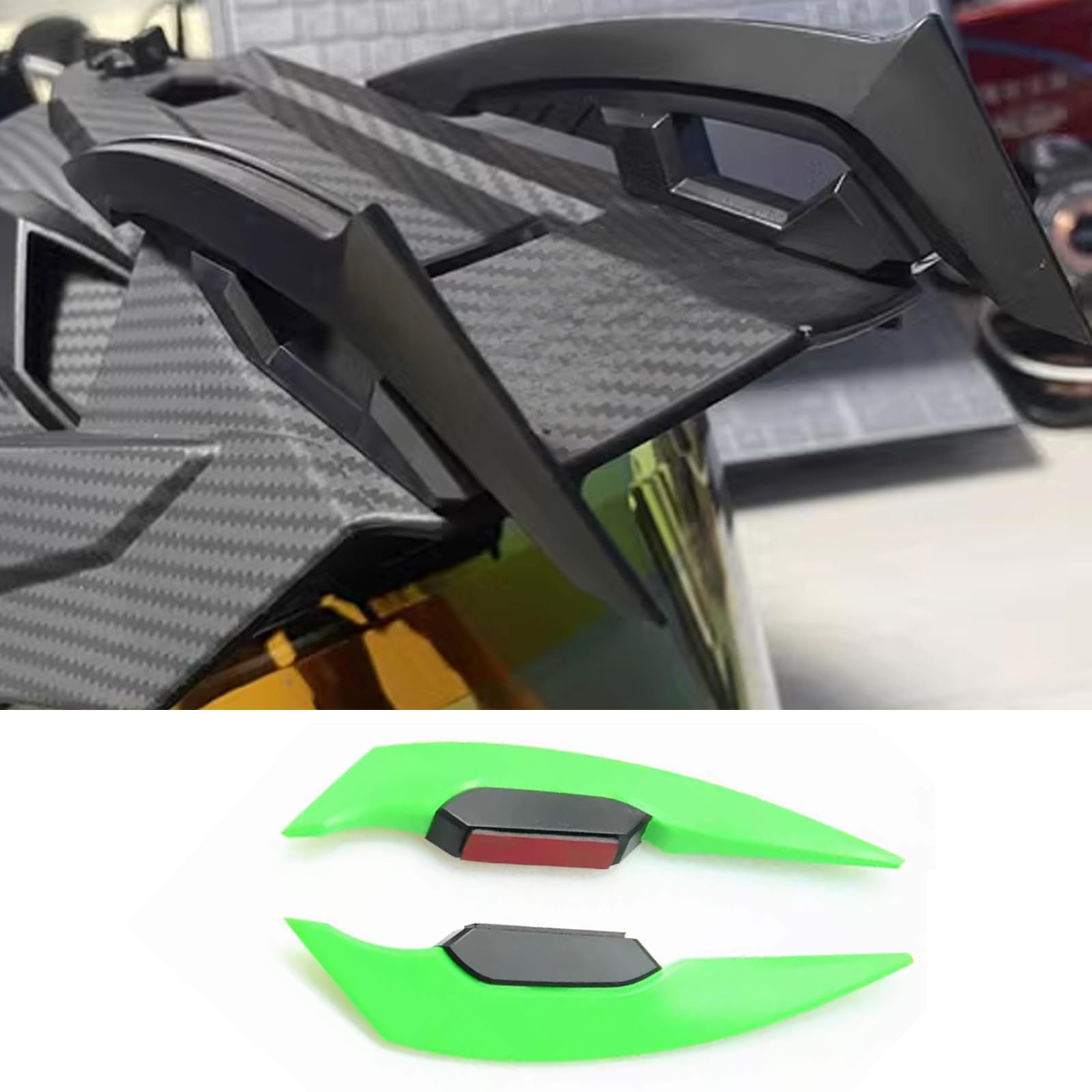 For car motorcycle electric vehicle bicycle helmet decorations balance car helmet decorations ski helmet decorations (green)