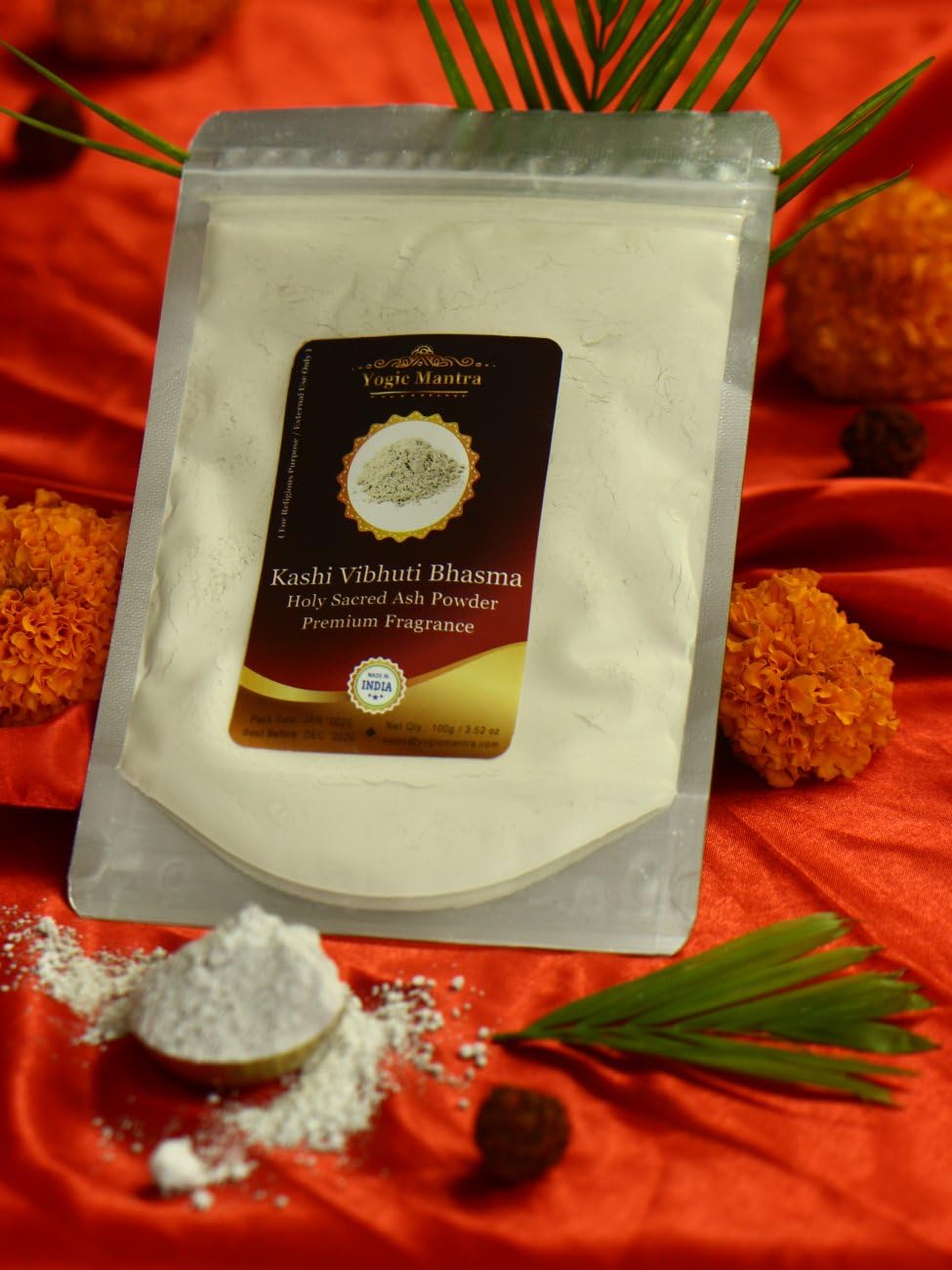 Amazon.com: Yogic Mantra Kashi Vibhuti Powder Holy Ash Powder