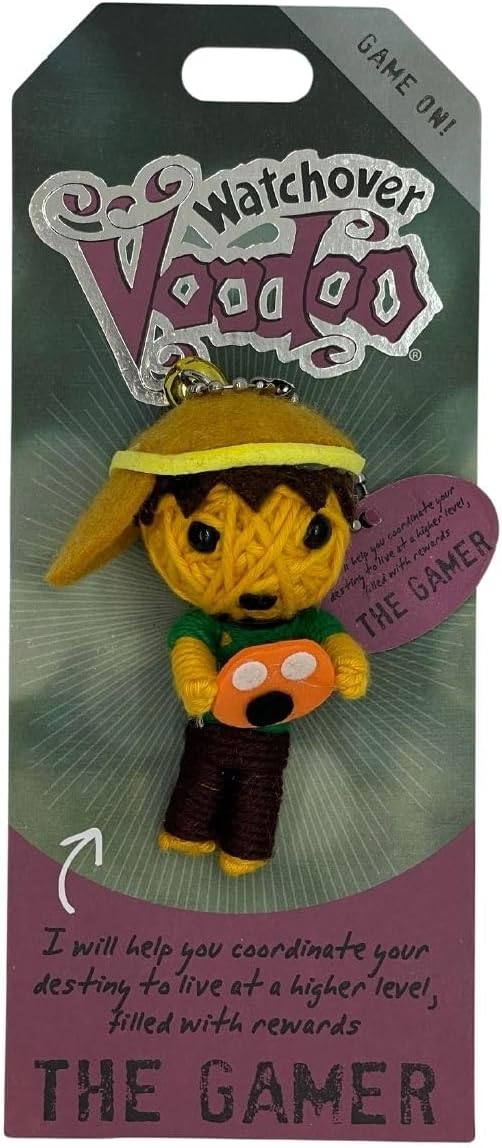 Watchover Voodoo 3-Inch The Gamer Keychain - Handcrafted Gift to Bring Good Luck and Positivity Everywhere You Go