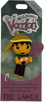 Watchover Voodoo 3-Inch The Gamer Keychain - هدية مصنوعة يدويًا لإضفاء حسن الحظ والإيجابية في كل مكان تذهب إليه