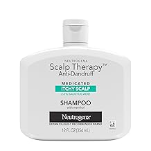 Neutrogena Scalp Therapy Anti-Dandruff Shampoo for Itchy Scalp, 2.5% salicylic acid with Peppermint Fragrance, 12 fl oz