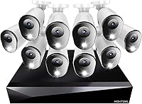 Vista 10 de Night Owl Sistema de cámara de seguridad para el hogar con audio de 20 canales DVR de 20 canales con (12) cámaras de disuasión HD de 1080p con cable