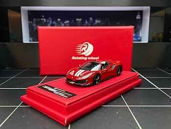 roatating wheel 1/64フェラーリ488ピスタ　ベイビーブルー roatating wheel 1/64フェラーリ488ピスタ ベイビーブルー