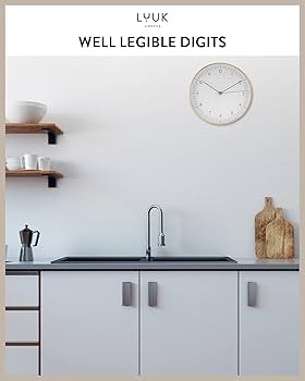 LW Collection Wandklok Becka grijs zilver 80cm | Leen Bakker LW Collection Wandklok Becka grijs zilver 80cm | Leen Bakker