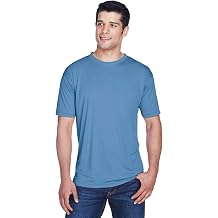 UltraClub Mens Cool & Dry Sport Performance Interlock T-Shirt 2XL INDIGO