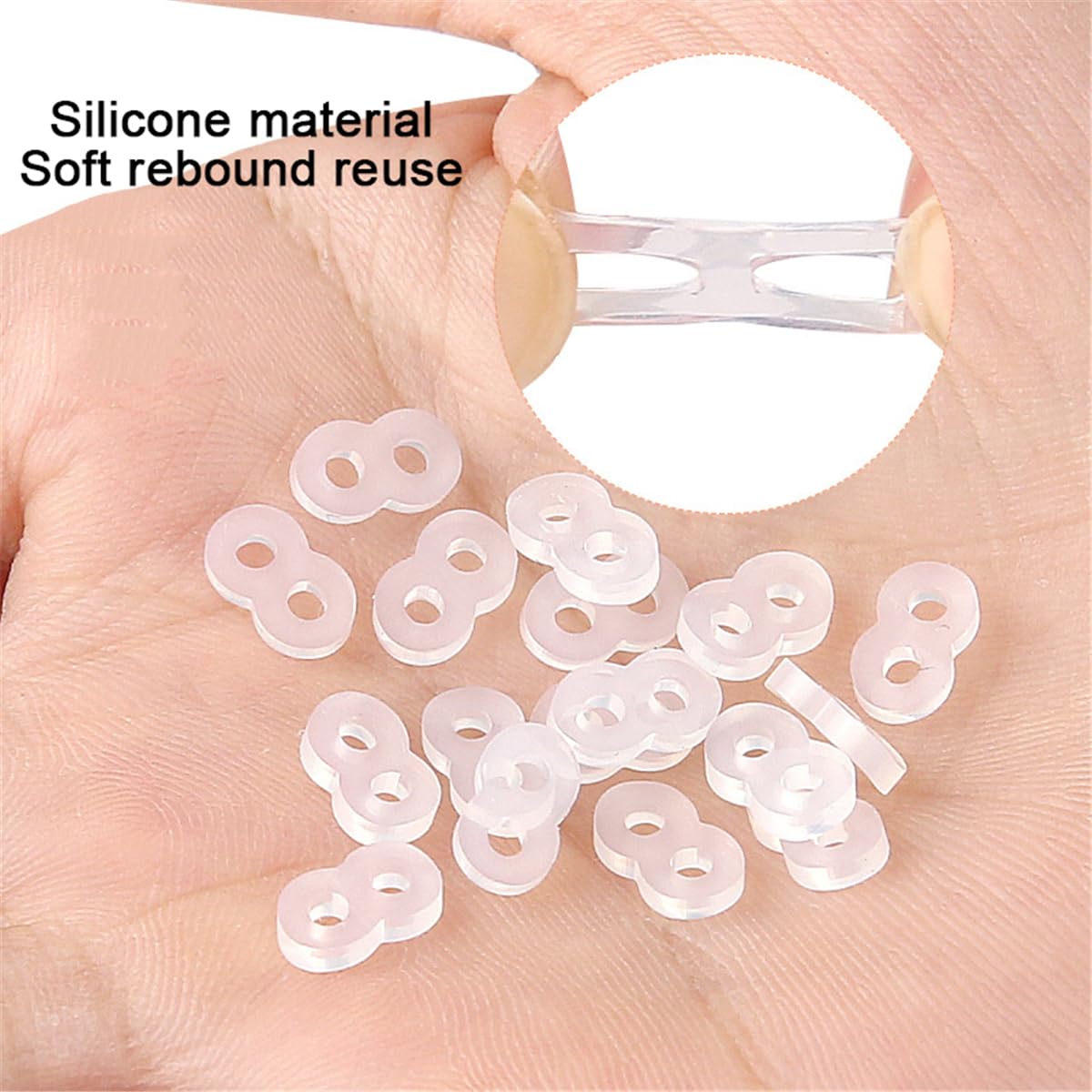 Ingrown Toenail Correction Tool Set, 2 Stainless Steel Insert Clips Ingrown Toenail Treatment Elastic Silicone Strips Ingrowns Nail Corrector Patch Pedicure Tool Removal Kit for Curved Toe Nail Repair