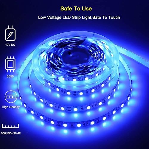 Vista 3 de Tiras de luz LED para pontón, luz LED marina impermeable de 12V 5M/16.4FT para interior de barco, luces de cubierta de barco para pesca nocturna