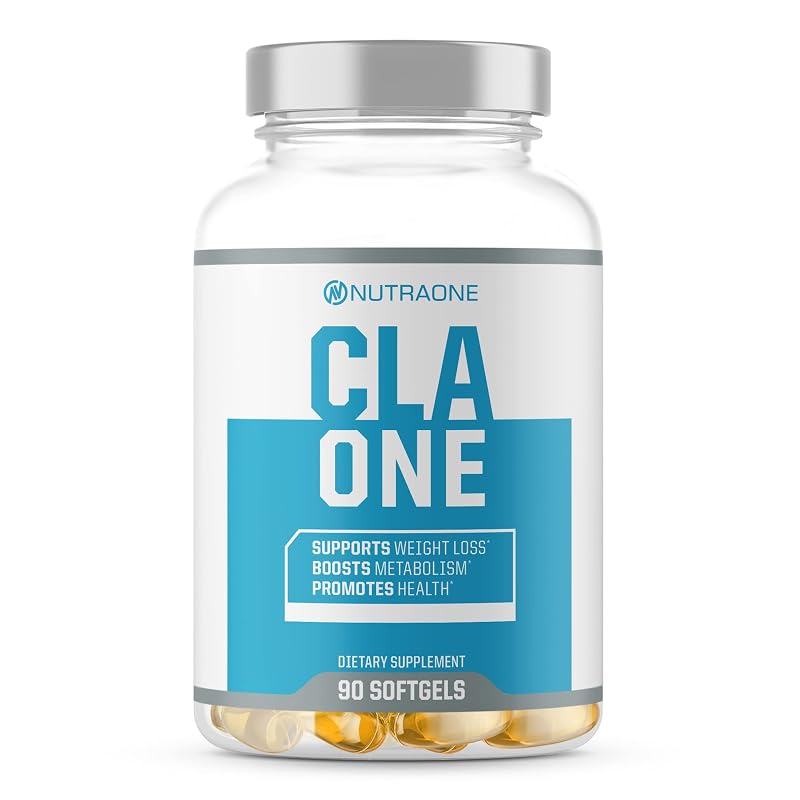 NutraOne Suplemento para controle de peso com ácido linoleico conjugado (CLA), 90 cápsulas