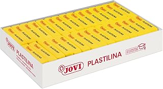 Jovi Caja de plastilina, 30 Pastillas 50 g, Color Amarillo (7002), 350 gramos