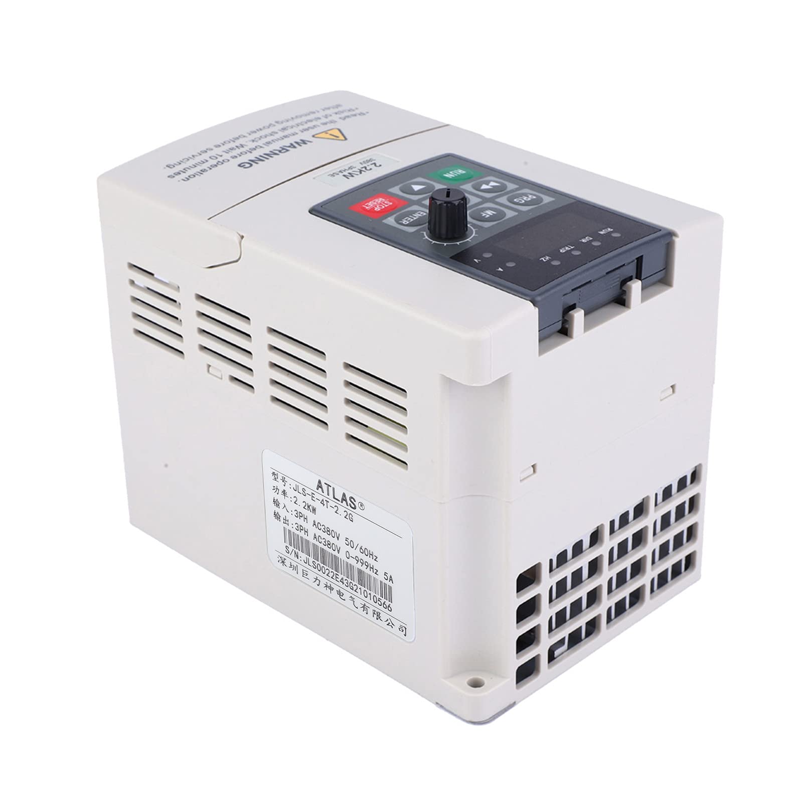 Inversor de 2,2 kW, 380V, variador de frecuencia Variable trifásico, inversor VFD para Entrada trifásica, Salida, Control de Velocidad del Motor, convertidores de Unidad de Entrada