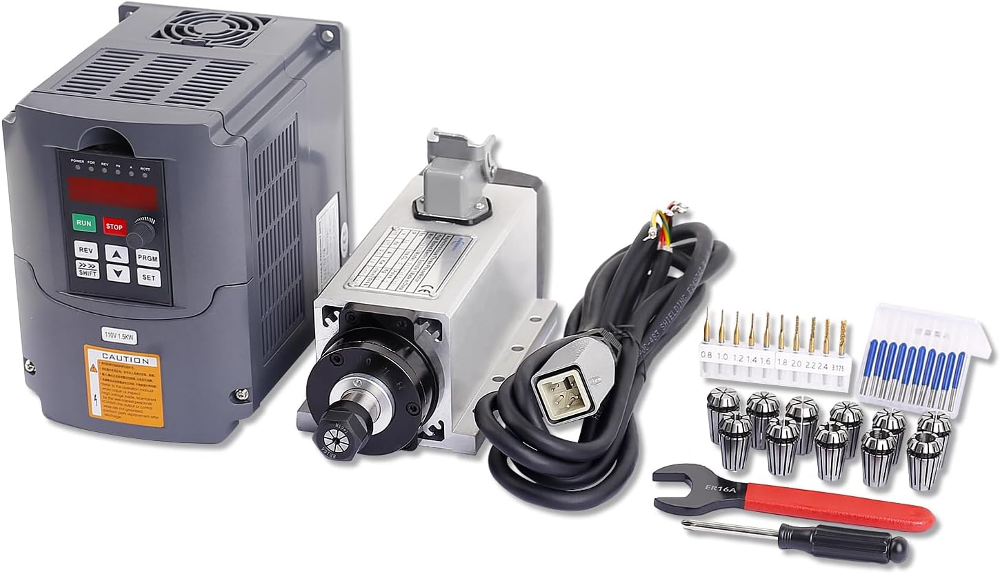 Daedalus CNC Spindle Motor Kit, 110V, 1.5KW, ER16